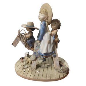 Sawhorse Ride- Great Lang & Wise “Special Friends” Sherri Buck Baldwin Figurine